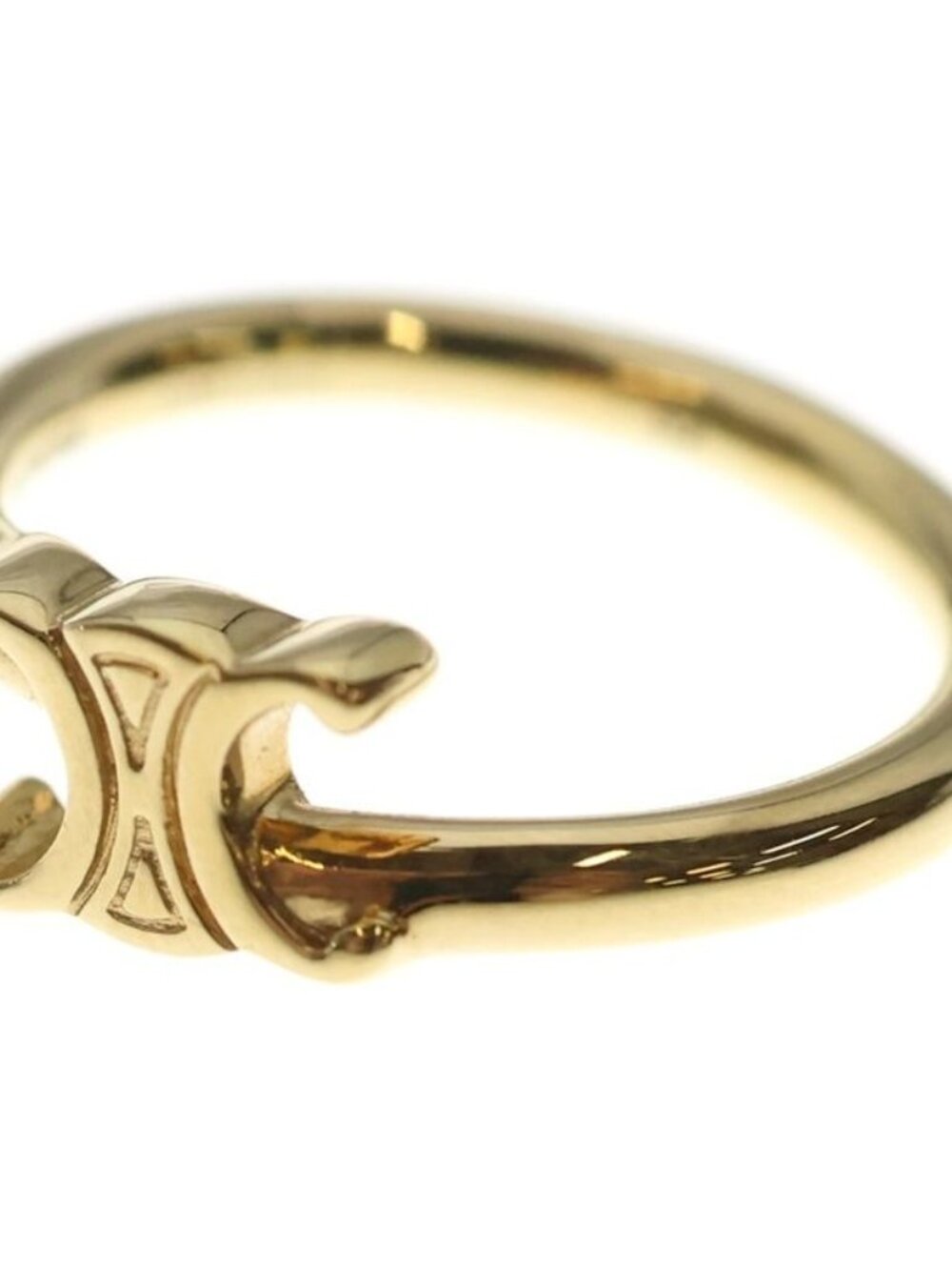 Celine Triomphe Asymmetric Ring Gold